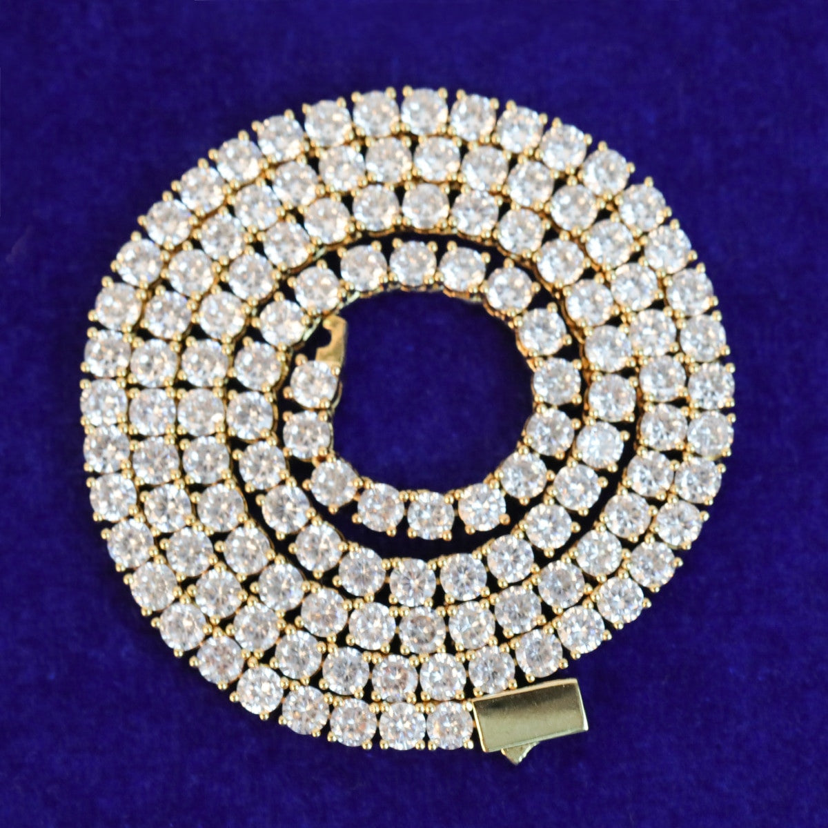 Still Water | VVS Diamond CZ Spring Clasp 3mm-6mm Bling Tennis Chain Necklace