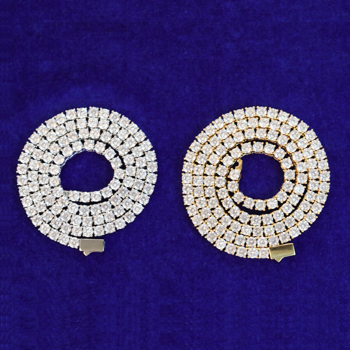 Still Water | VVS Diamond CZ Spring Clasp 3mm-6mm Bling Tennis Chain Necklace