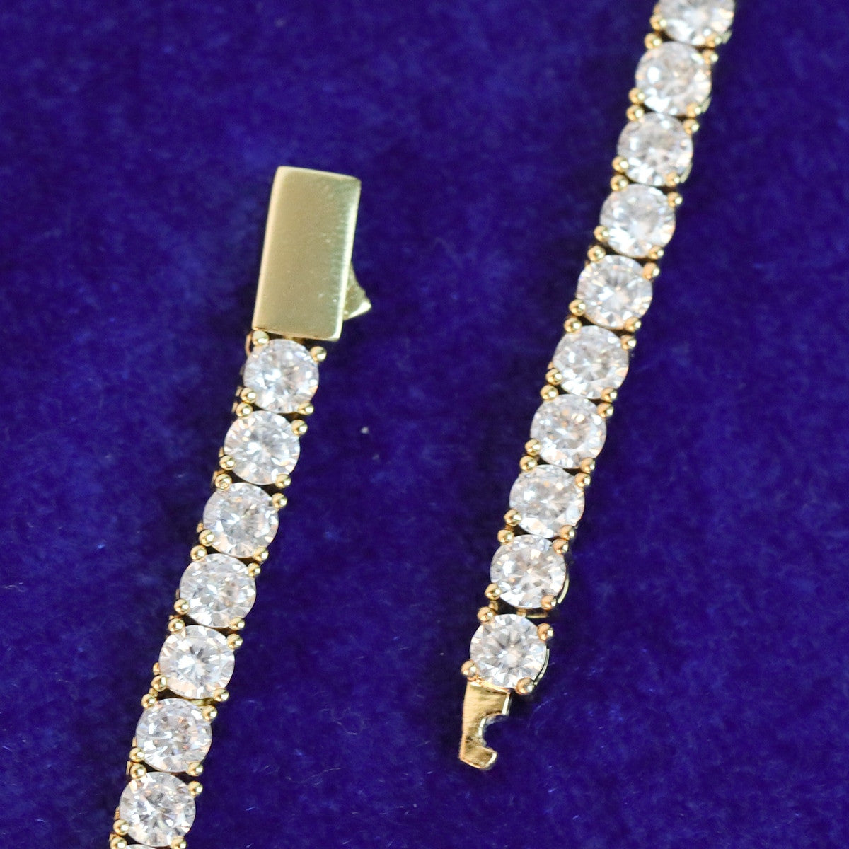 Still Water | VVS Diamond CZ Spring Clasp 3mm-6mm Bling Tennis Chain Necklace