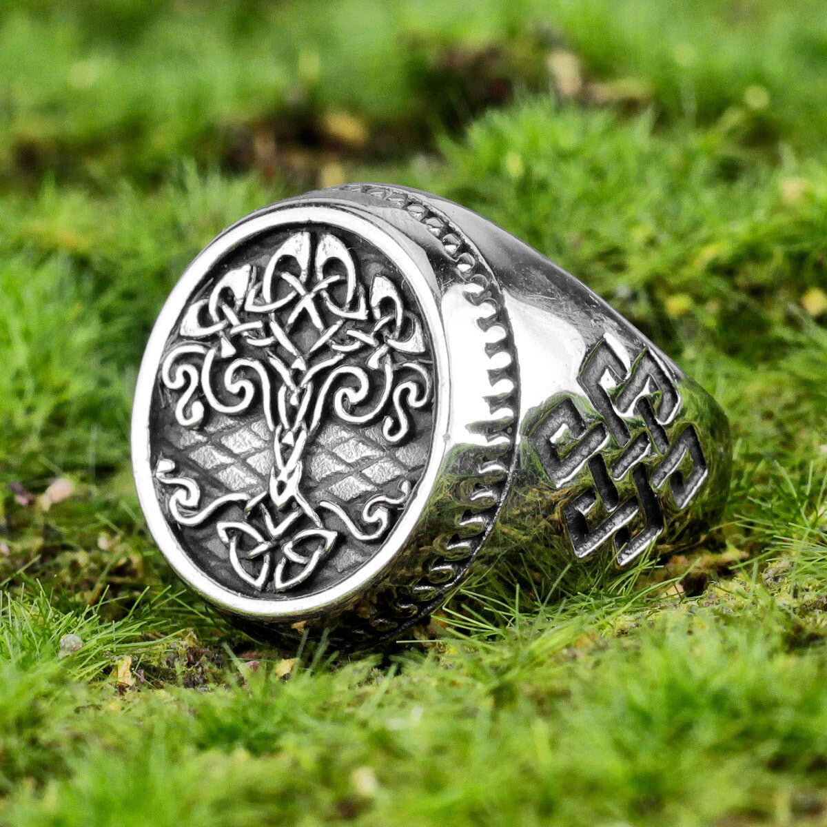 No Fade Stainless Steel Vintage Tree Of Life 316L Classic Rings