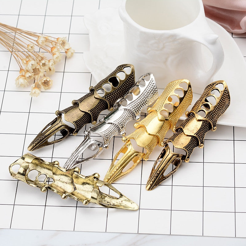 Double Knuckle Armour Full Finger Gothic Ring