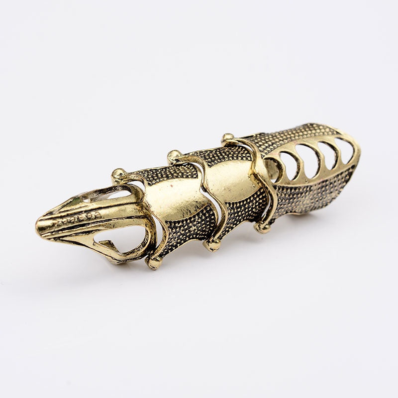 Double Knuckle Armour Full Finger Gothic Ring