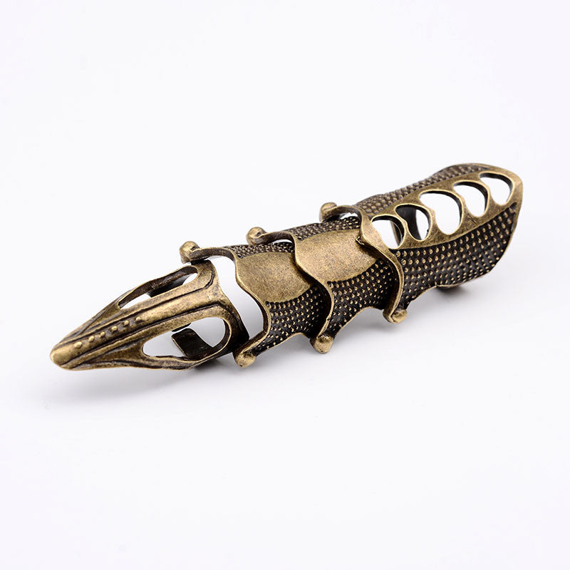 Double Knuckle Armour Full Finger Gothic Ring