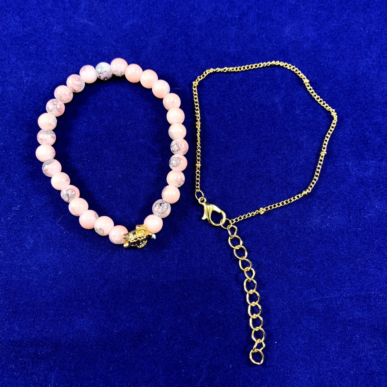 Ladies Beaded Turtle Shell Weed Leaf Fashion Tassel Charm Bracelets Jewelry Set