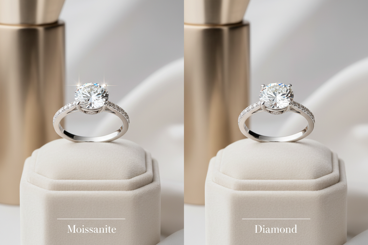 Decoding The Sparkle in Hip Hop Jewelry Trends Moissanite vs Traditional Diamonds
