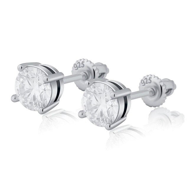 0.1ct - 1ct Flooded Ice Real Moissanite Iced Bling Hip Hop Earrings