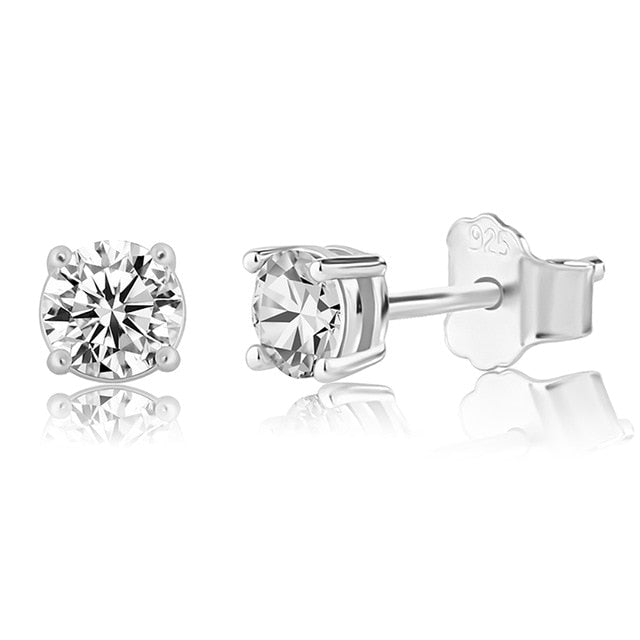 3mm - 5mm Iced 0.1-0.5 Carat Moissanite Bling Earrings