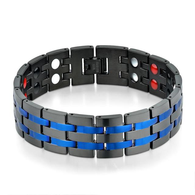 Mens Germanium No Fade Stainless Steel Magnetic High Fashion Bracelets
