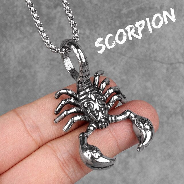 Scorpion King | No Fade Silver Stainless Steel Street Wear Hip hop Pendant