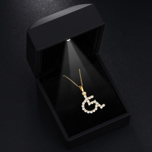 Genuine VVS Lab Diamond Solid Sterling Silver Wheelchair Hip Hop Chain Necklace