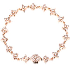 VVS Lab Diamond Solid Sterling Silver Stardust Star Studded Street Wear Bracelets