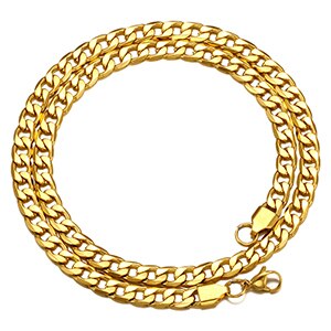 Simple Classic High Fashion 14k Gold 925 Silver Cuban Link Hip Hop Necklaces