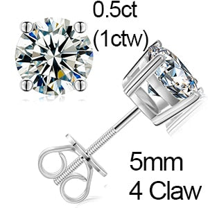 Genuine VVS Diamond Stone Solid Silver Ascher Cut Square Iced Blinged Out Earrings