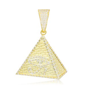 The Pyramid | Eye Of Horus Moissanite Diamond Solid 925 Hip Hop Pendant