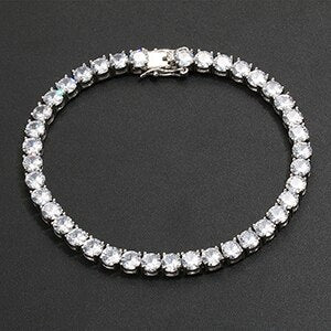 18k 925 Silver Rose Gold 3mm/6mm 3AAA Stone Iced Street Wear Tennis Bracelets