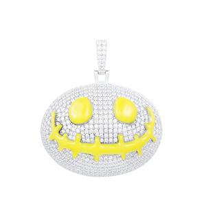 Moissanite Diamond Glow in The Dark Nightmare Before Christmas Inspired Hip Hop Pendant
