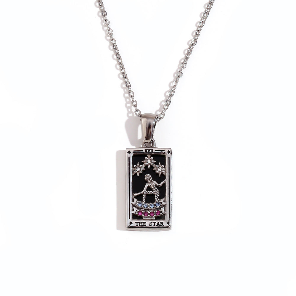 Tarot Queen | Magic Moon 18k Gold over no Fade Stainless Steel Love Forever Necklace