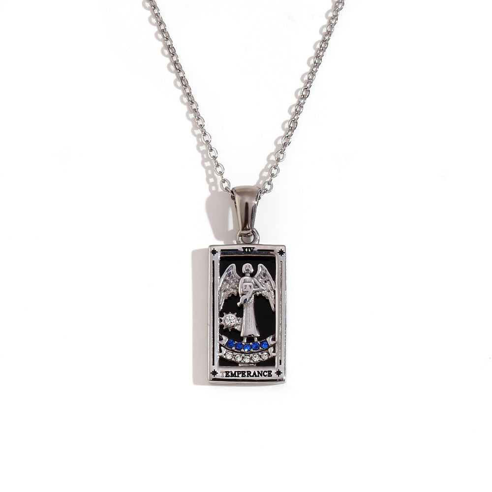 Tarot Queen | Magic Moon 18k Gold over no Fade Stainless Steel Love Forever Necklace