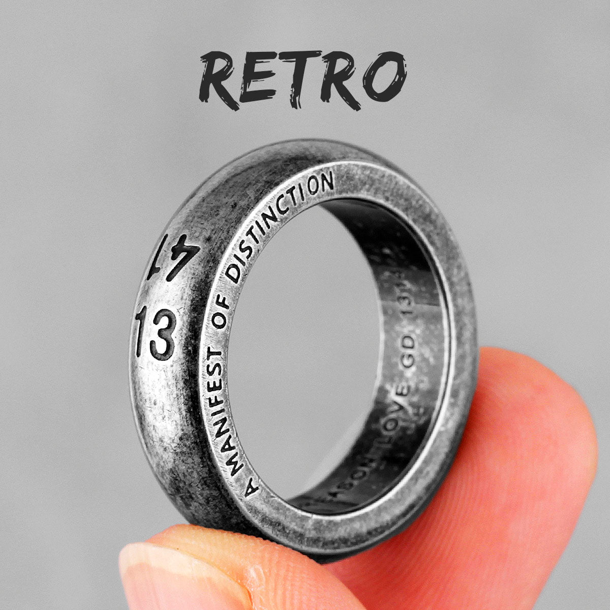 Retro Assortment Rings |  Gold Silver Black No Fade Stainless Steel Men's Street Wear Rings