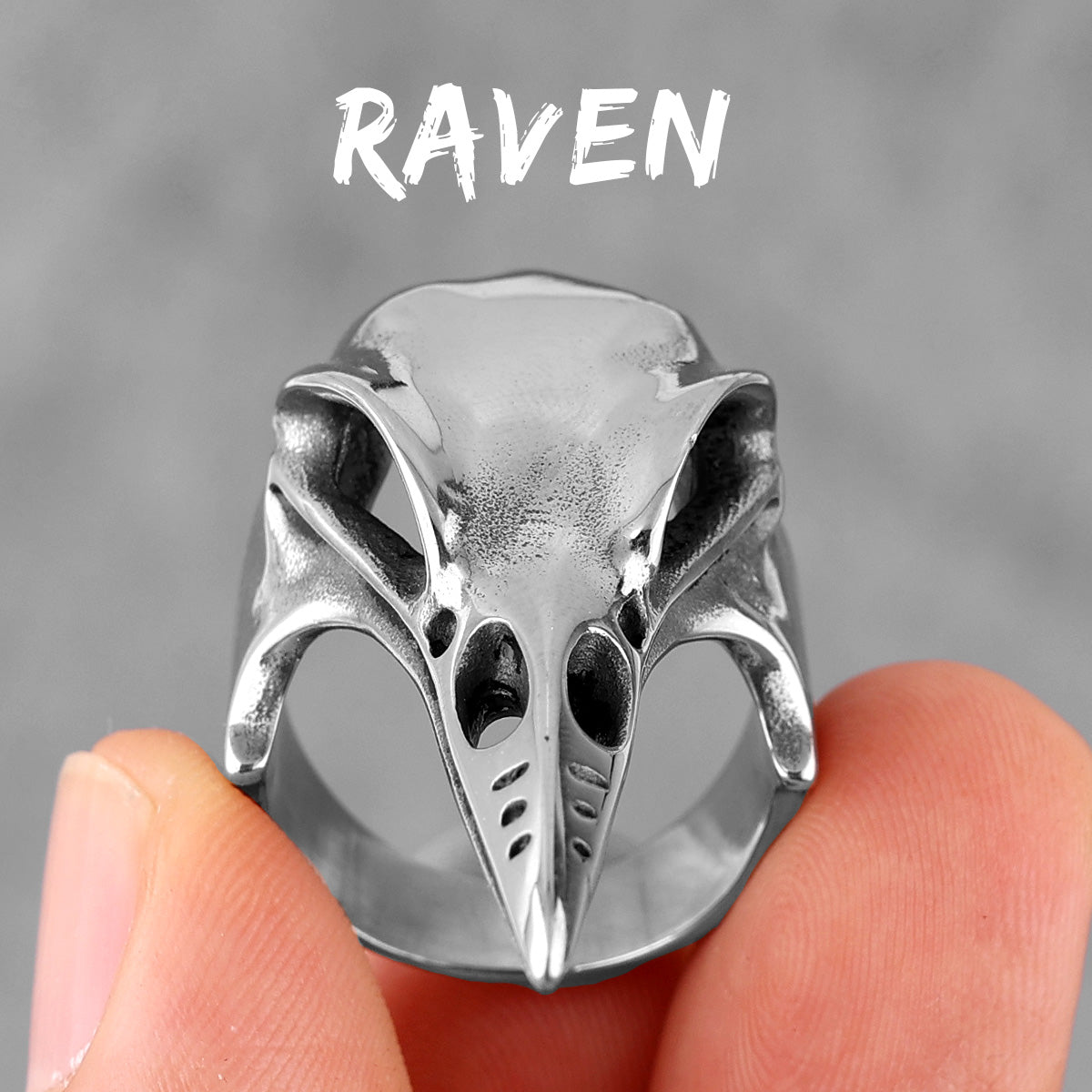 Crow Skull | No Fade Stainless Steel Gold Silver Black Street Wear Men's Designer Rings