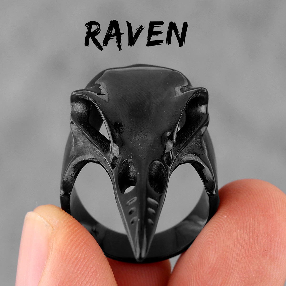 Crow Skull | No Fade Stainless Steel Gold Silver Black Street Wear Men's Designer Rings