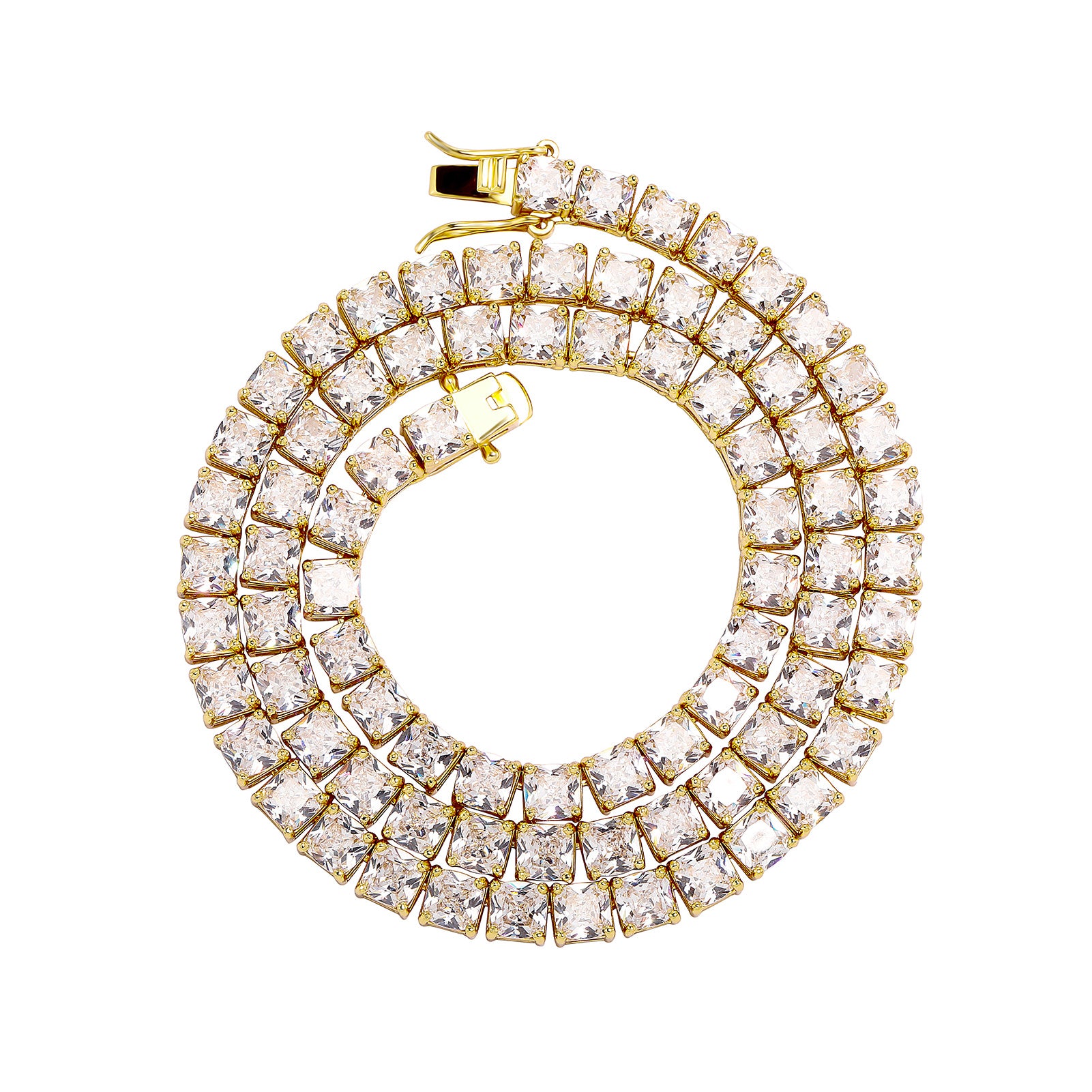 Iced Windows | VVS Diamond CZ Newest 4mm/5mm Square Hop Hop Tennis Chain