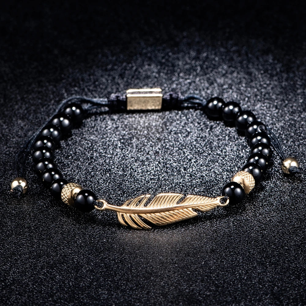 Black Gold | Simulate Diamond Crown Lion Head Skull Adjustable Stainless Steel Luxury Bracelets
