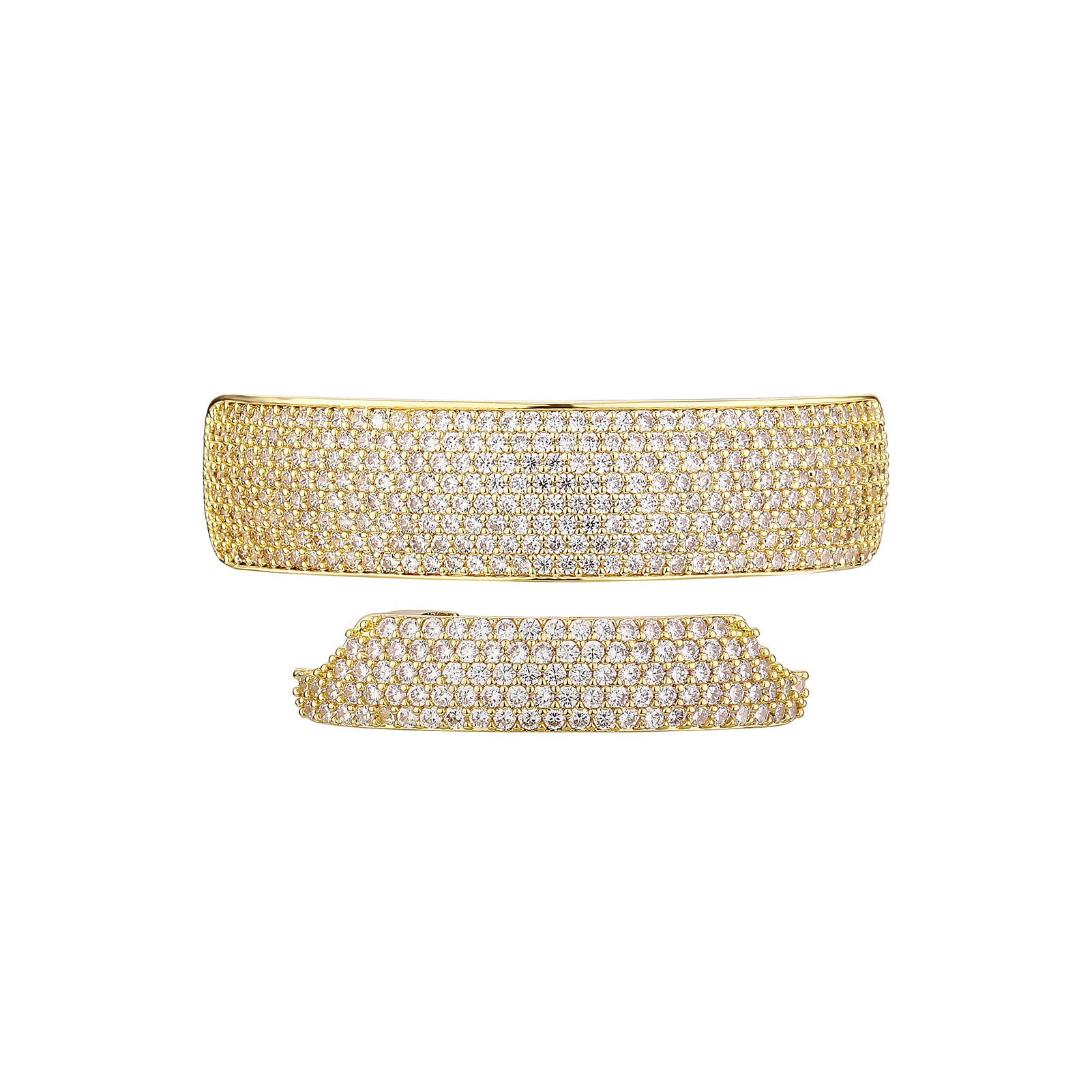 Grill Plate | VVS Diamond CZ Mouth Teeth Top Bottom Hip Hop Grillz Set