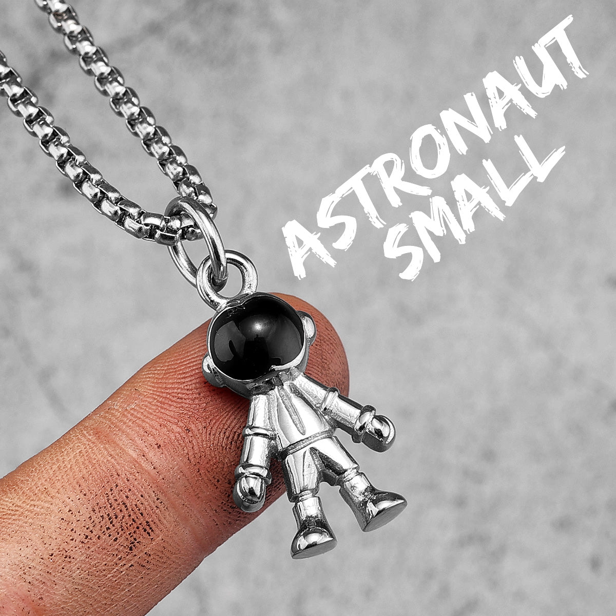 Spaceman | Meditating Astronaut 316L No Fade Stainless Steel Unique Hip Hop Pendant