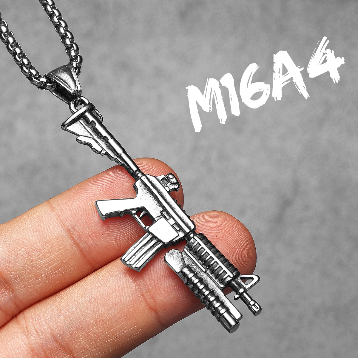Locked Loaded | 316L Stainless Steel Hip Hop Chain Street Wear Gun Series Pendants