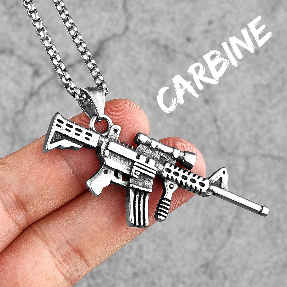 Locked Loaded | 316L Stainless Steel Hip Hop Chain Street Wear Gun Series Pendants