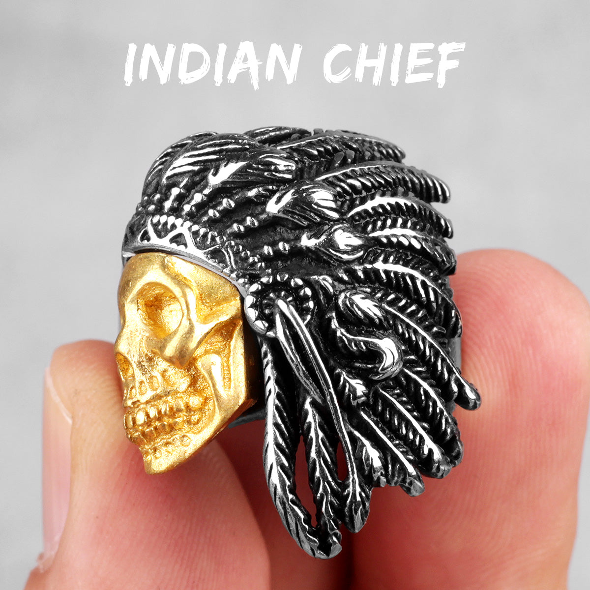 Skull Head Collection | Stainless Steel Wicked Skulls 316L No Fade Bike Skull Rings