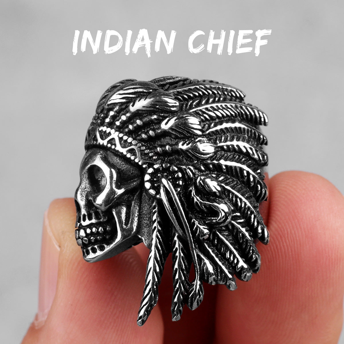 Skull Head Collection | Stainless Steel Wicked Skulls 316L No Fade Bike Skull Rings