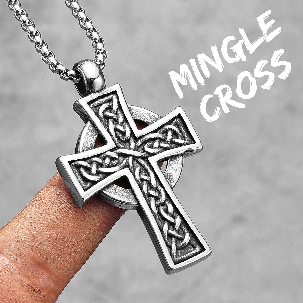 All Is One | 316L No Fade Stainless Steel Street Wear Spiritual Cross Chain Pendant