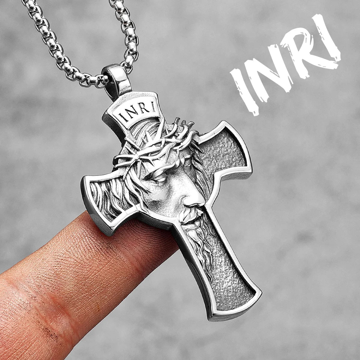 Jesus Collection ll | 14k Gold Over Solid Stainless Steel Angel Jesus Cross Pendants