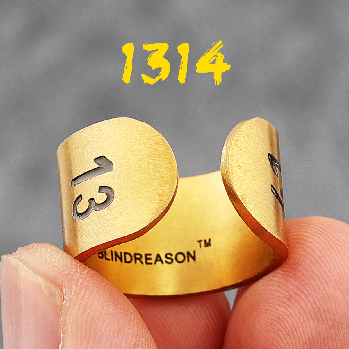 1314 Korea Style | 14k Gold Brushed Over No Fade Stainless Steel Couples Rings