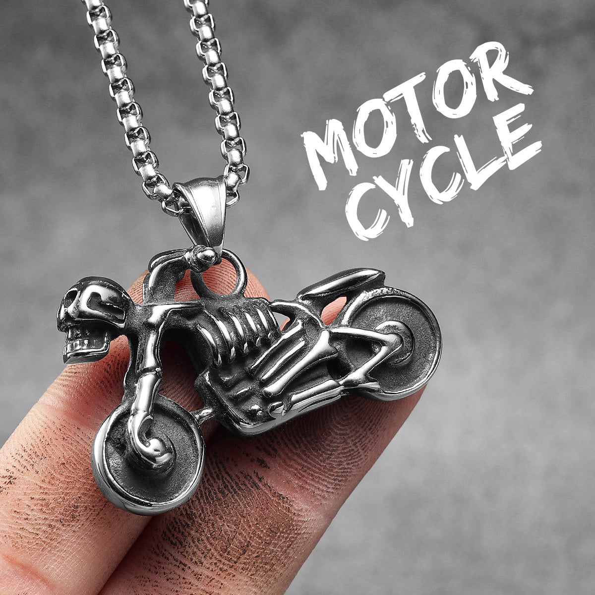 Biker Style Series | 316L Stainless Steel Motorcycle Series Pendant Chain Necklaces