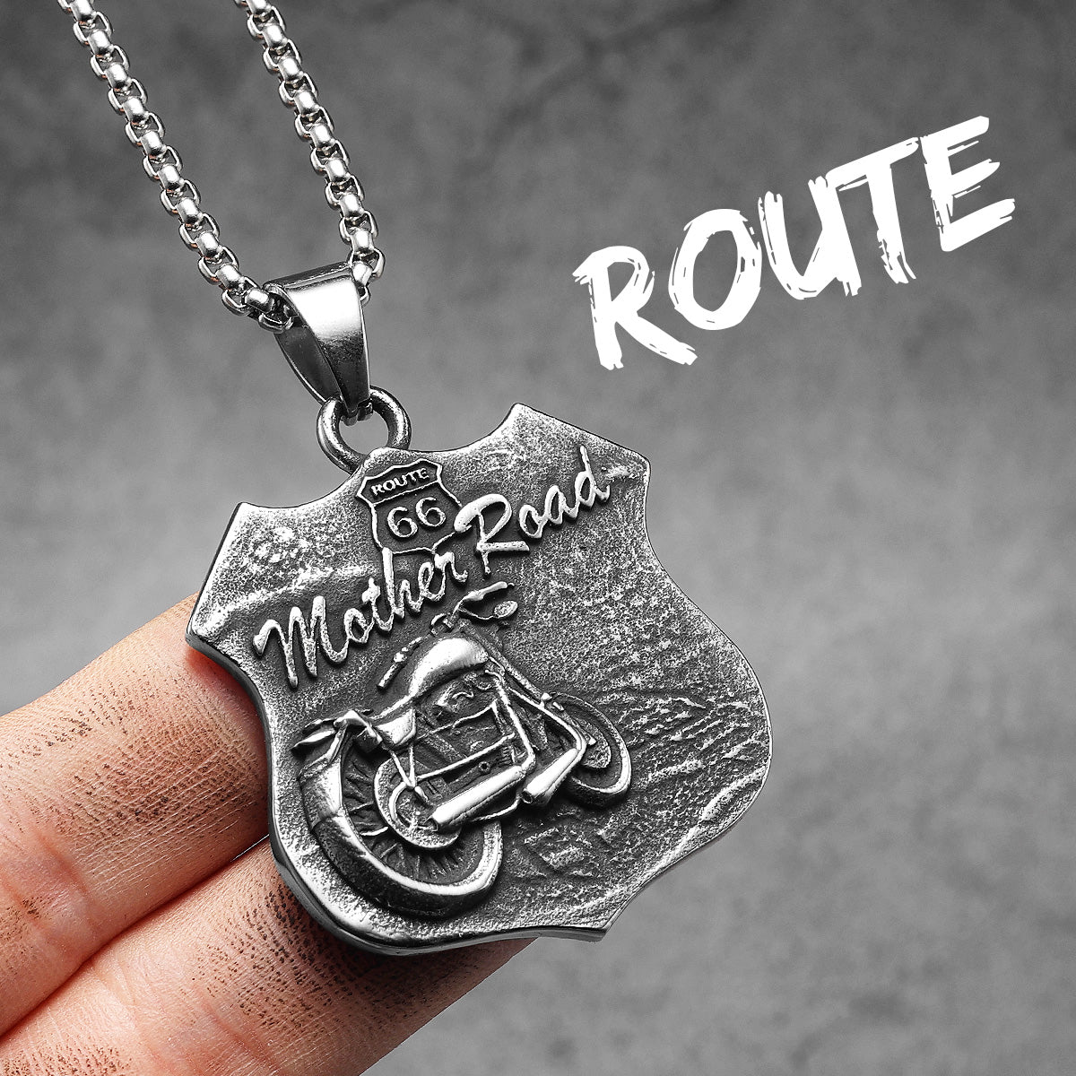 Biker Style Series | 316L Stainless Steel Motorcycle Series Pendant Chain Necklaces