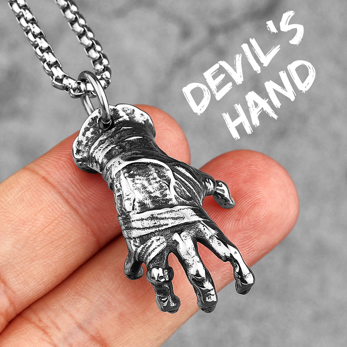 Devil's Hand | No Fade Stainless Steel Unique Personality Street Style Pendant