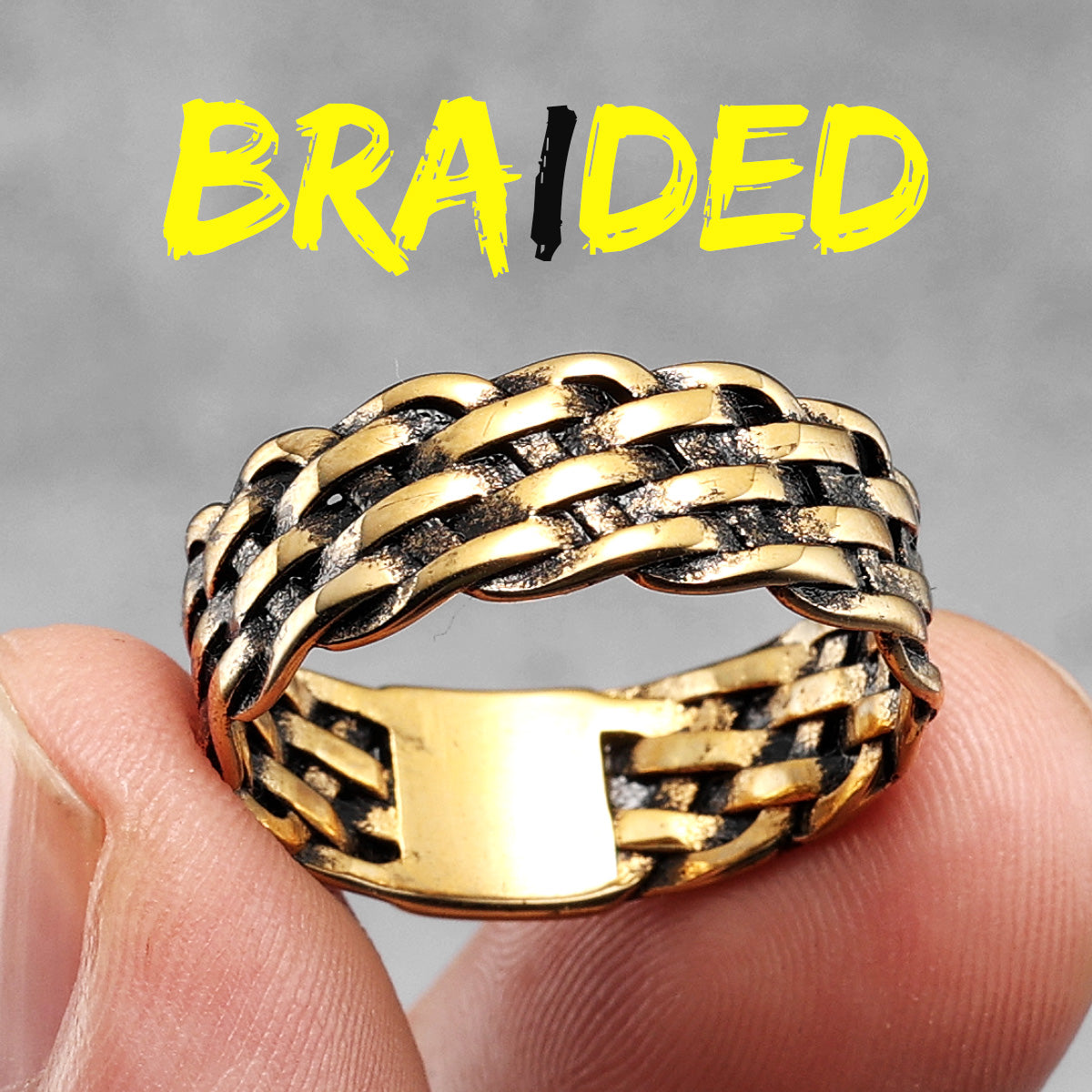 Interwoven Collection | 316L No Fade Stainless Steel Weaving Hollow Luxury Rings