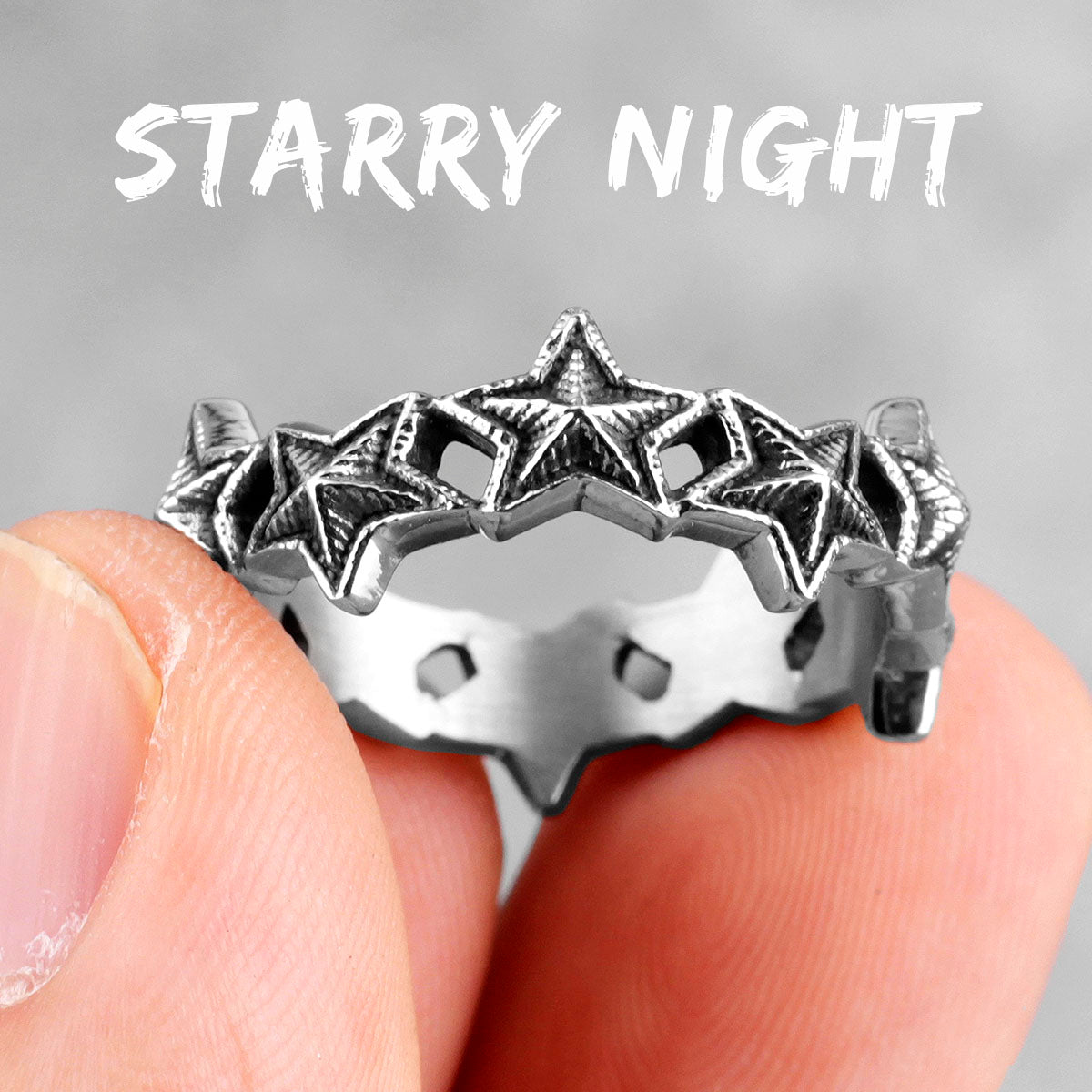 Star Struck | Couples 316L no Fade Stainless Steel Starry Night Lover Rings