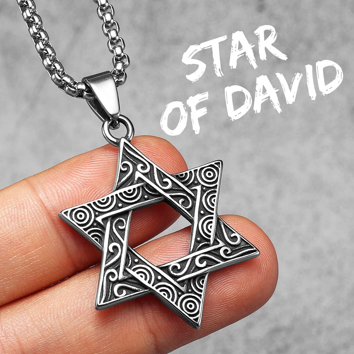 Star Of David | 316L No Fade Designer Judaism Solomon's Seal Stainless Steel Pendant