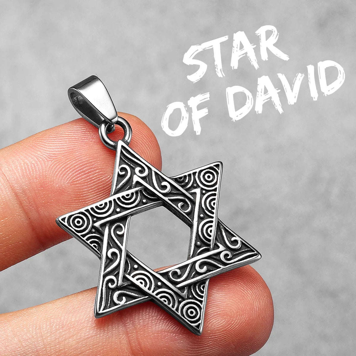 Star Of David | 316L No Fade Designer Judaism Solomon's Seal Stainless Steel Pendant