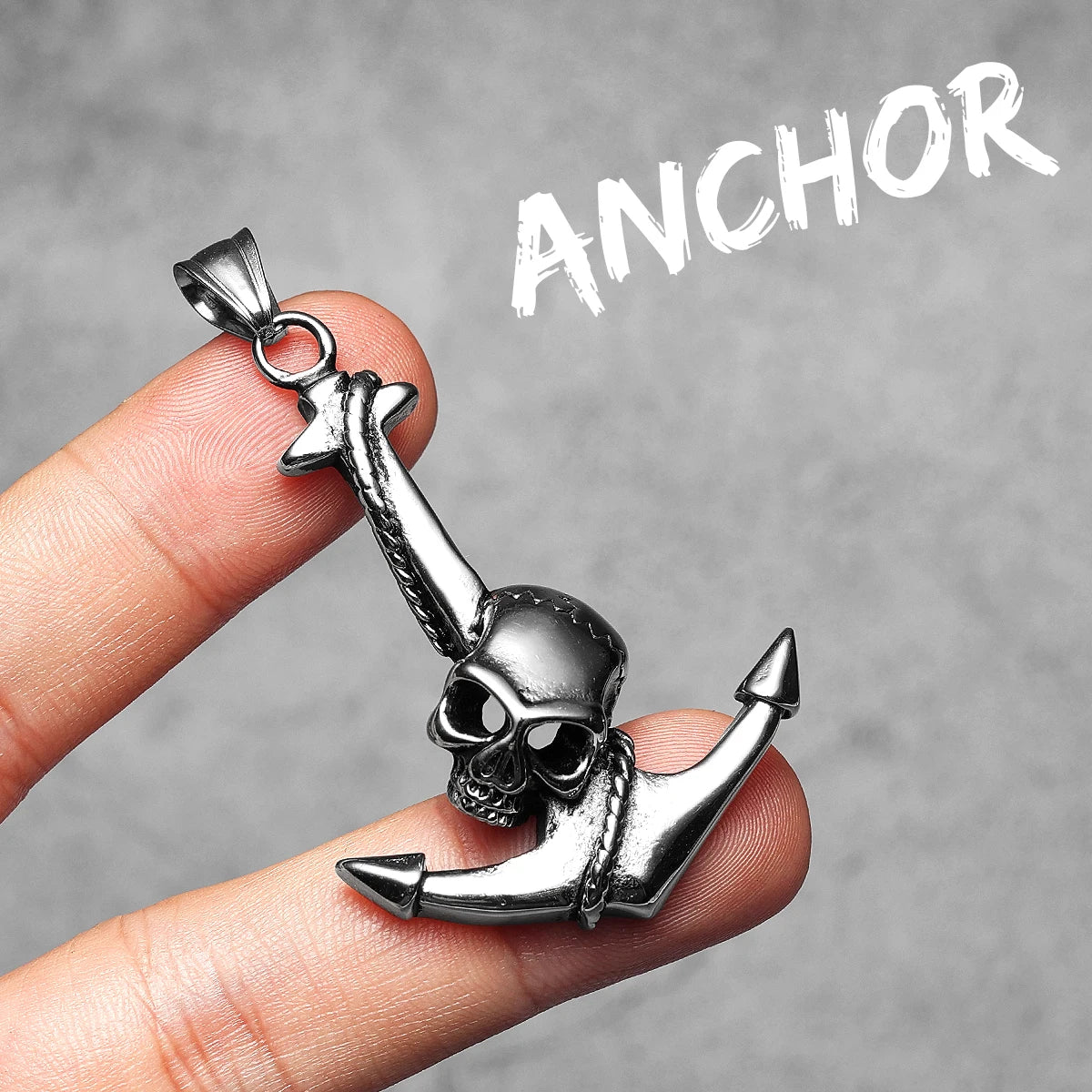 Mutiny Anchor | 316L No Fade Stainless Steel Nautical Street Wear Men's Pendant