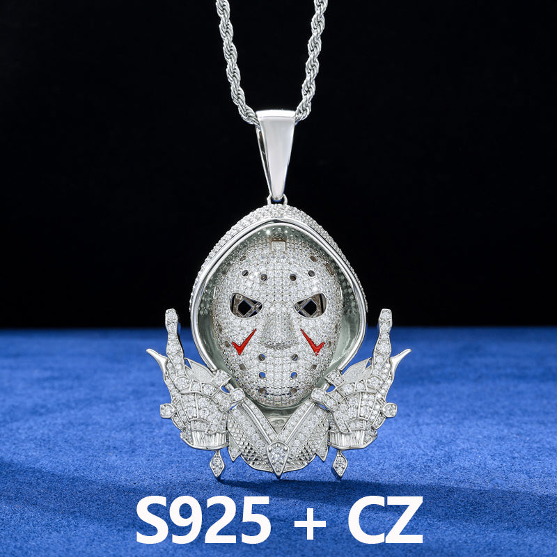 The Retribution | Moissanite Diamond Solid Sterling Silver Iced Blinged Out Pendant