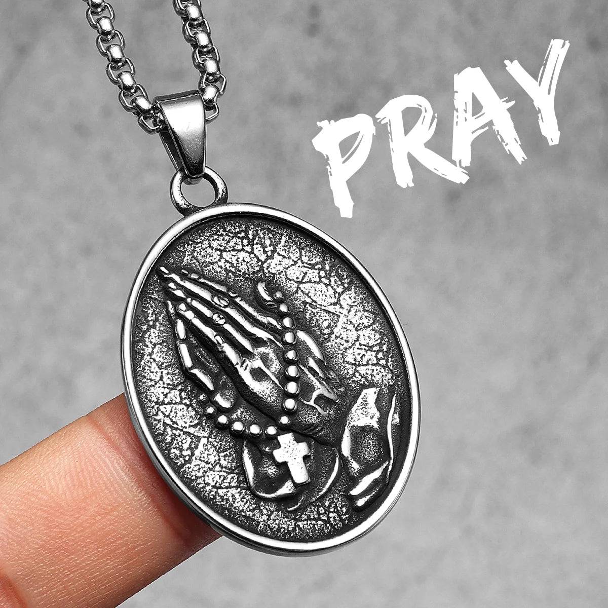 Prayer Changes Things | 316L No Fade Stainless Steel Hip Hop Cross Pendant Collection
