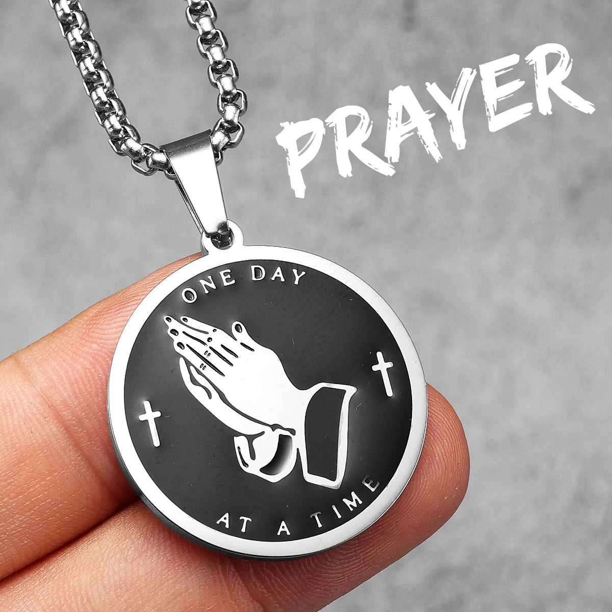Prayer Changes Things | 316L No Fade Stainless Steel Hip Hop Cross Pendant Collection