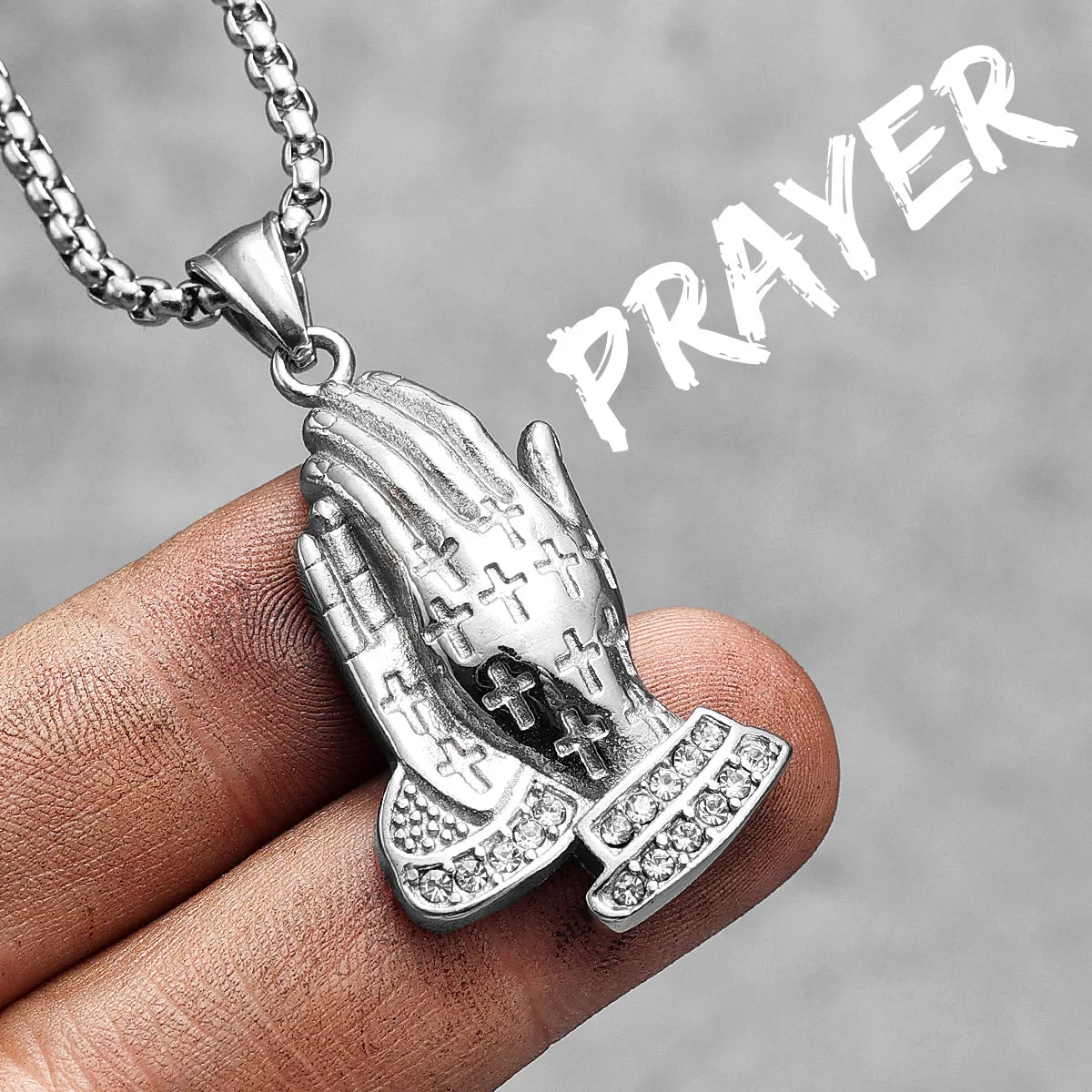 Prayer Changes Things | 316L No Fade Stainless Steel Hip Hop Cross Pendant Collection
