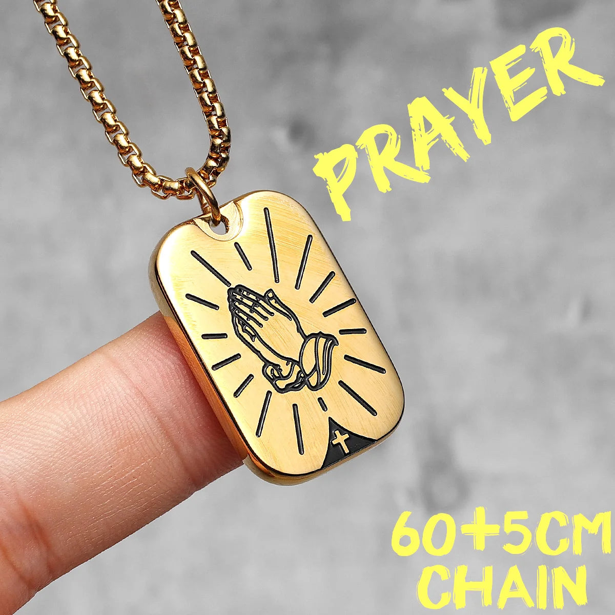 Prayer Changes Things | 316L No Fade Stainless Steel Hip Hop Cross Pendant Collection