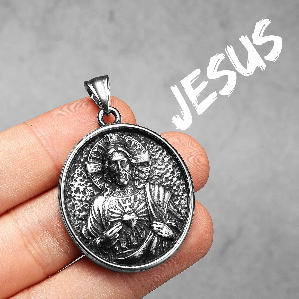 Hall Of Saints | 316L Solid Stainless Steel Holy Father Joseph Saint Pendant Collection